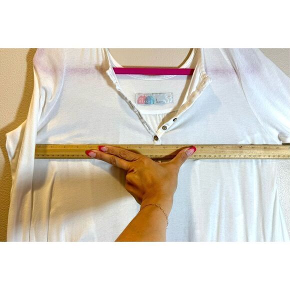 NWOT Free People Beach Emily Mini Bohemian Flowy Cream Dress Small - Picture 9 of 10